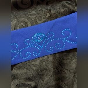 Harley logo rhinestone embellished head band